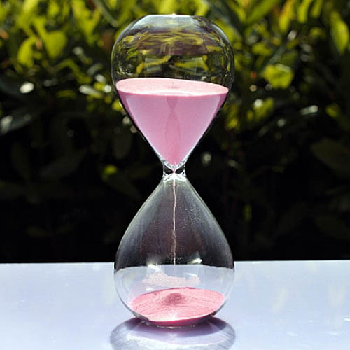 유리공예 모래시계(30분용)-핑크