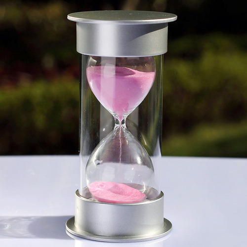 안전한 플라스틱 통아크릴 모래시계(핑크)(30분용)